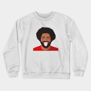 Afro Guy Smiling Retro Crewneck Sweatshirt